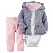 Charger l&#39;image dans la galerie, Babies Clothes Boys&#39; and Girls&#39; Long-sleeved Hat-jacket and Trousers Infant Clothing Baby Newborn Outfit Suit Toddler Fashion